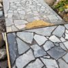 crazy paving andezit terragrey light montat pe alee gradina