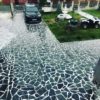 crazy paving andezit in curte
