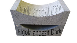 Rigole andezit Terragrey Light vs Dark