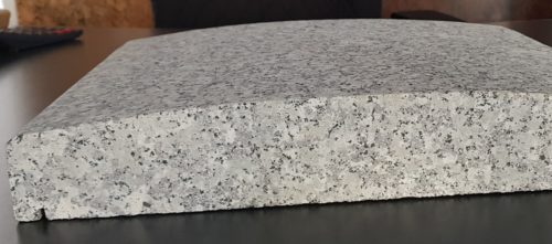 Capac de gard granit Terrabianco coama semirotund