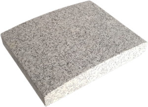 Capace de gard granit Terrabianco coama semirotund