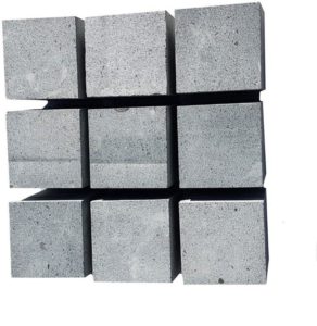 Piatra cubica andezit Terragrey Dark toate fetele taiate
